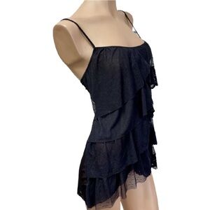 NWT 2pc Cassandra Babydoll Nighty & Thong Black SMALL
